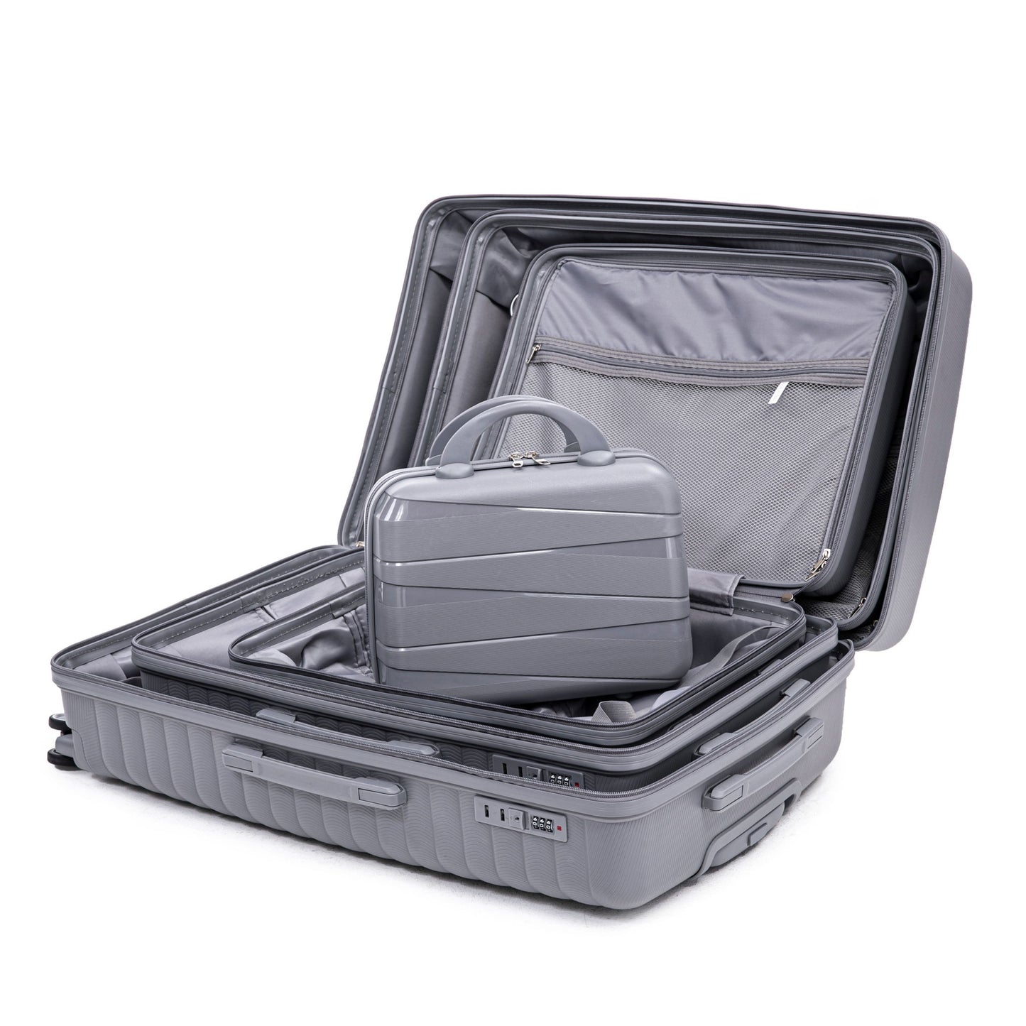 4 Piece Luggage Set, Combination Lock