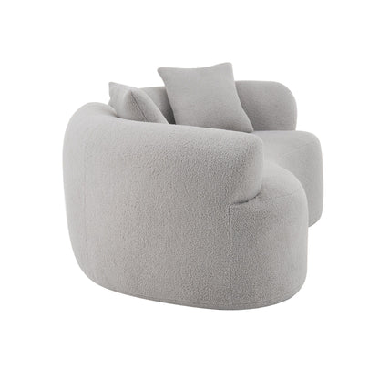 Modern Curved Loveseat
