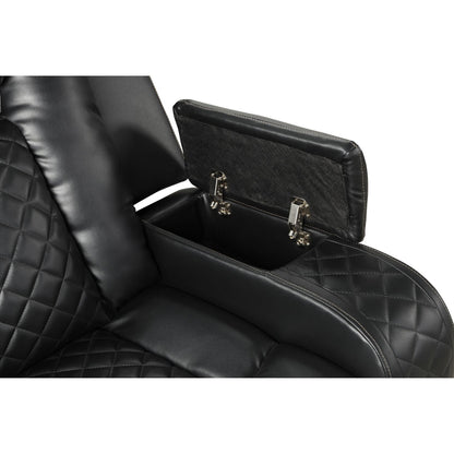 Benz - Power Reclining Loveseat & LED Lighting And Built In USB