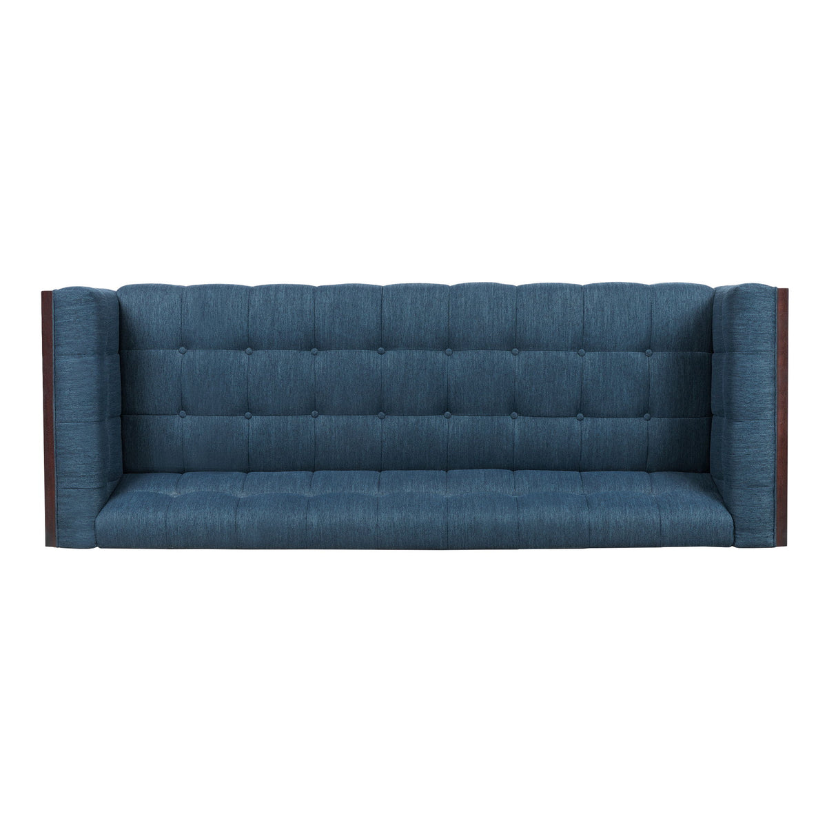 Contemporary Mid-Century Charm 3 Seater Sofa With Button Tufted Waffle Stitching