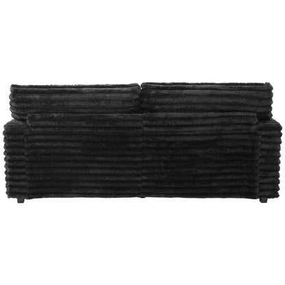 Oversized Double Chaise Lounge Sofa Bed With USB Ports And Cup Holders