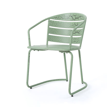 3 Piece Elegant Outdoor Bistro Set With 2 Chairs And Oval Table