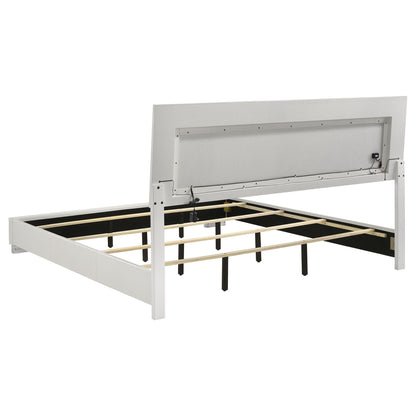 Strick & Bolton - High Gloss Panel Bed With LED Lights