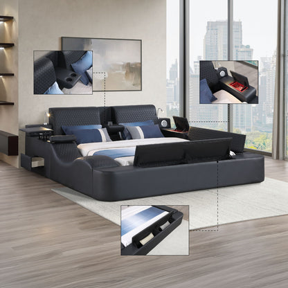 Zoya - Smart Multifunctional Bed, Built In Bluetooth Speakers, USB Charging