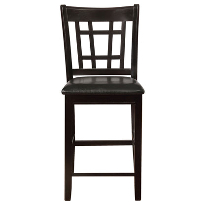 Lattice Back Counter Height Stools (Set of 2)
