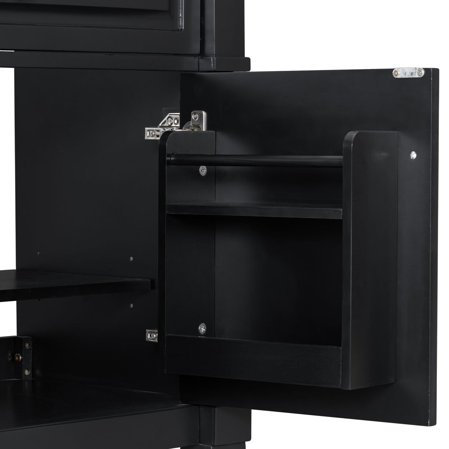Modern Bathroom Vanity With Sink, Freestanding Cabinet With Flip Drawer & Adjustable Shelf