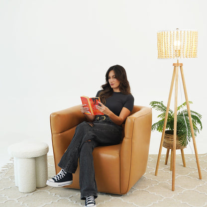 Callan - Swivel Chair - Tan