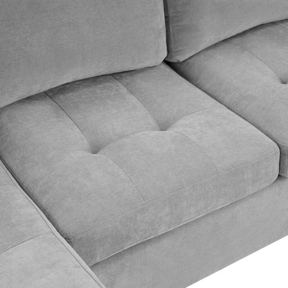 U Shaped Sectional Sofa, Corner Living Room Couch With Built In Cup Holders, Storage, USB Ports