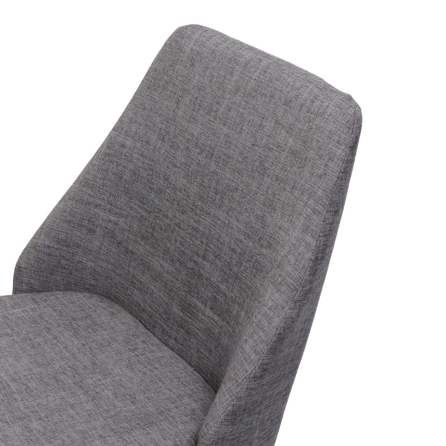 Modern Dining Chair With Iron Legs And Wood Finish