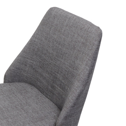 Modern Dining Chair With Iron Legs And Wood Finish