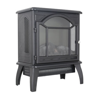 3D Flame Electric Infrared Quartz Fireplace Stove With Remote Control