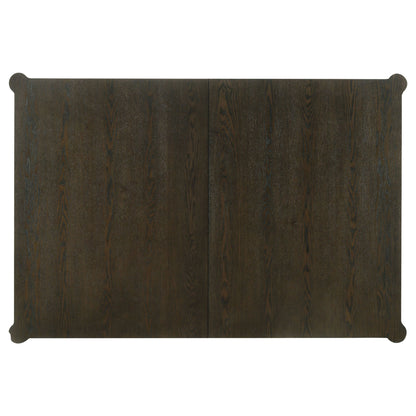 Blakely - Leaf Dining Table With Tapered Legs Accents - Ash Brown