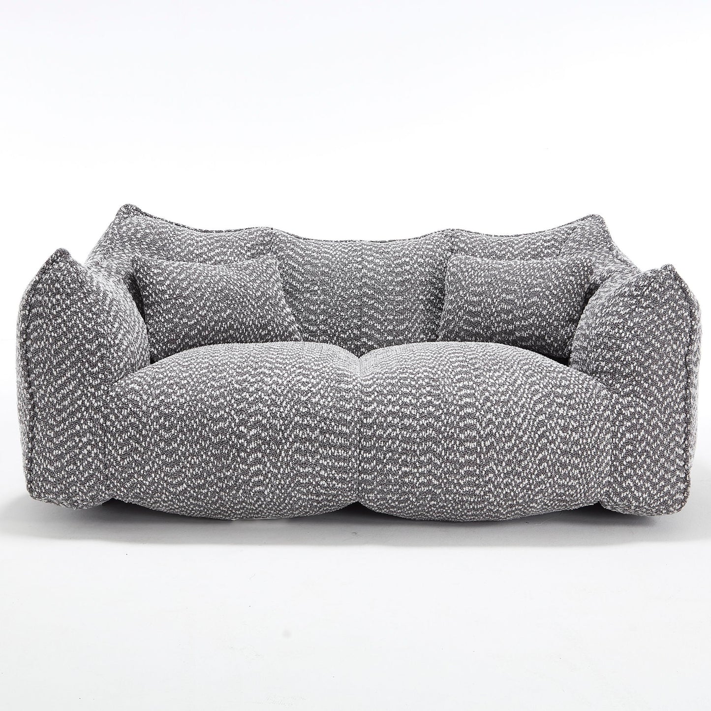 Comfortable Dual Beanbag Chair With High Resilience Foam Core For 2 People