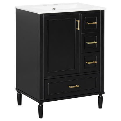Traditional Bathroom Vanity Set With Soft Close Doors