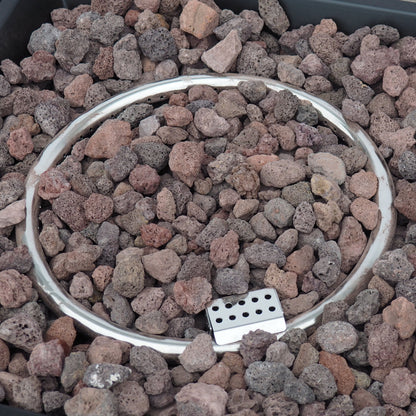 Wellington Square Iron Fire Pit With Wood Pattern Design And 50, 000 Btu Output