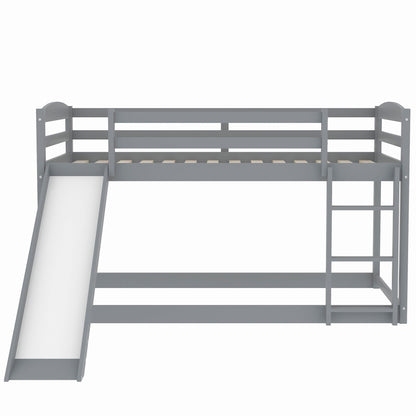 Durable Bunk Bed With Convertible Slide And Ladder