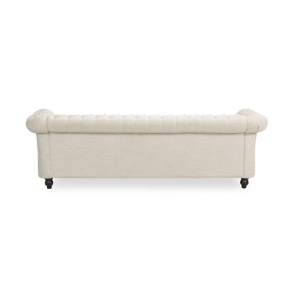 Chesterfield Style 3 Seater Sofa With Deep Button Tufting