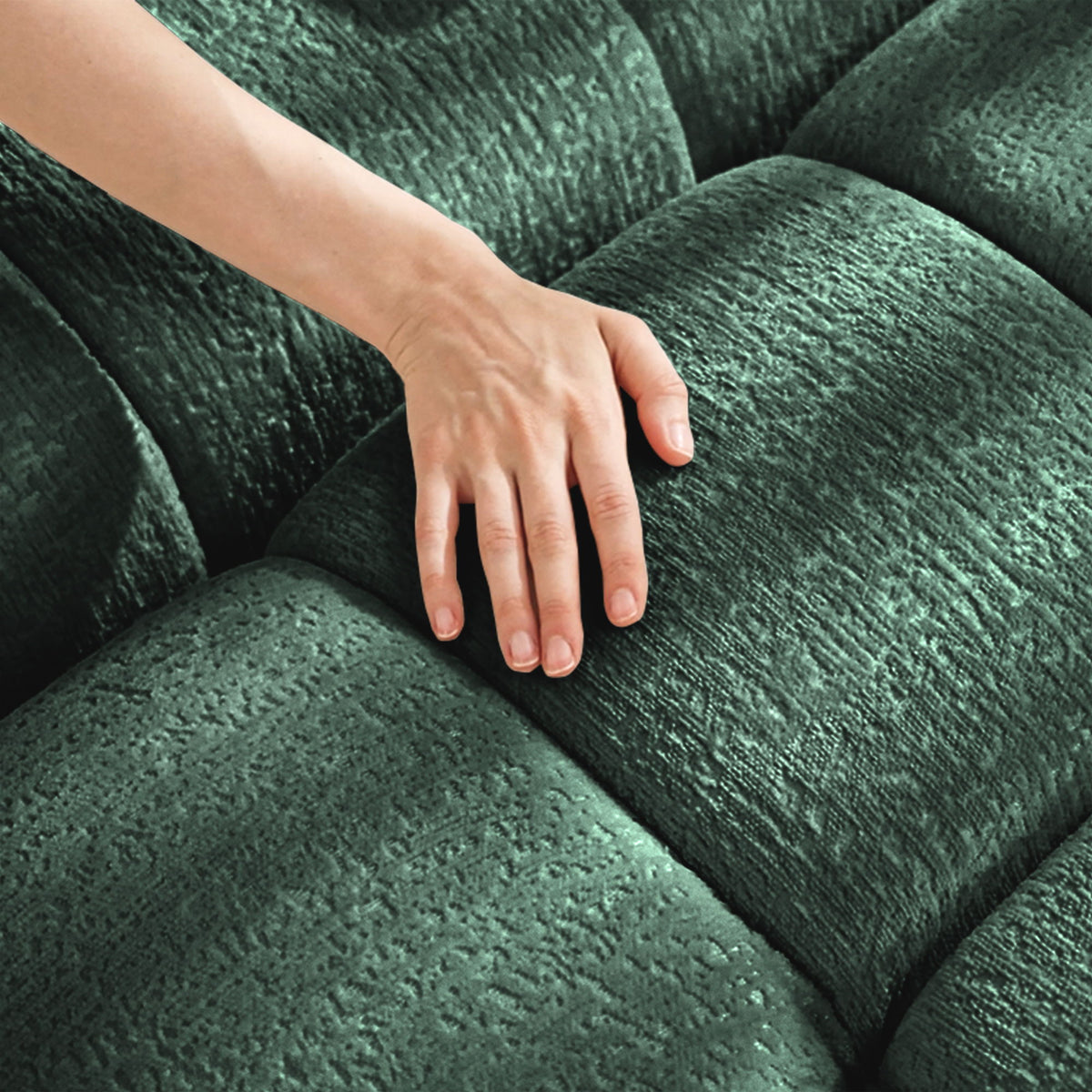 Ergonomic Single Seater Sofa With Ottoman, High Resilience Support Cushions