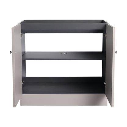 Modern Freestanding Bathroom Vanity With Soft Close Cabinet Doors