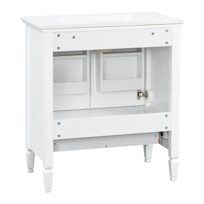 Freestanding Vanity With 1 Drawer & 2 Soft Close Doors With Door Mounted Storage