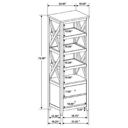 Evanston - 3 Piece 67" TV Stand - White