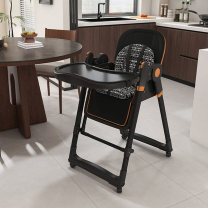 Convertible Baby High Chair To Rocker With 5 Point Harness