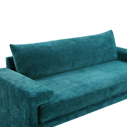 Upholstered 3 Seater Sofa With Wide Armrests