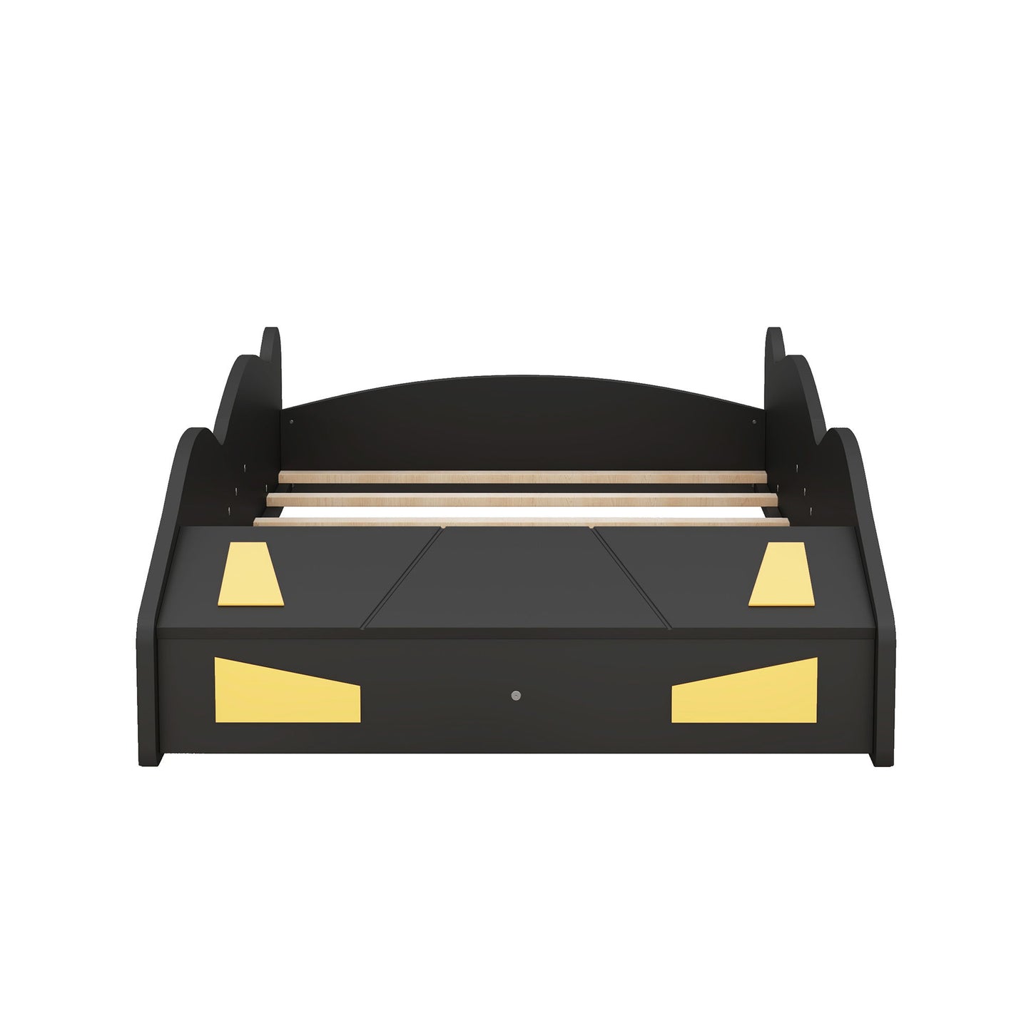 Race Car Shaped Platform Bed With Wheels And Storage