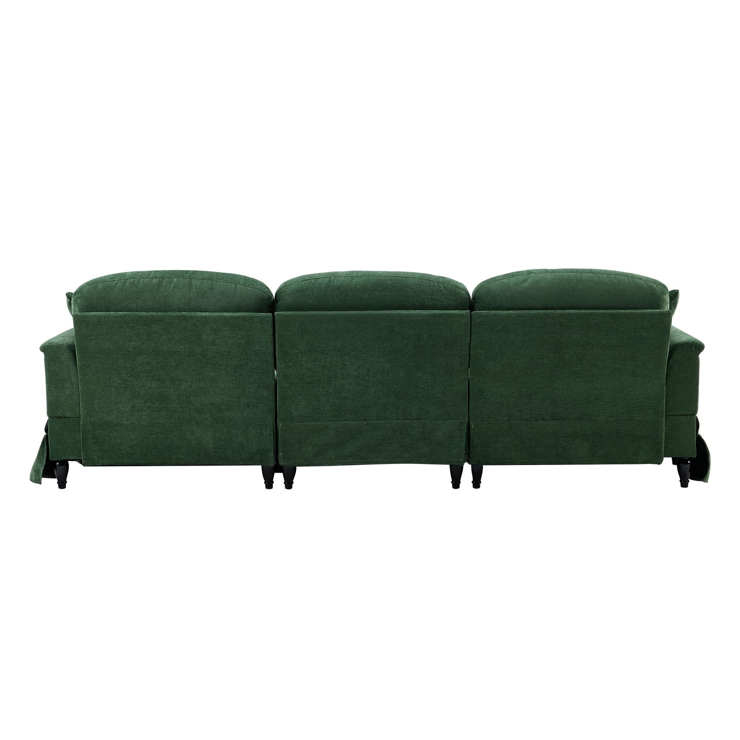 Cloud Sofa With Removable Ruffled Skirt With Ottoman And Flared Arms