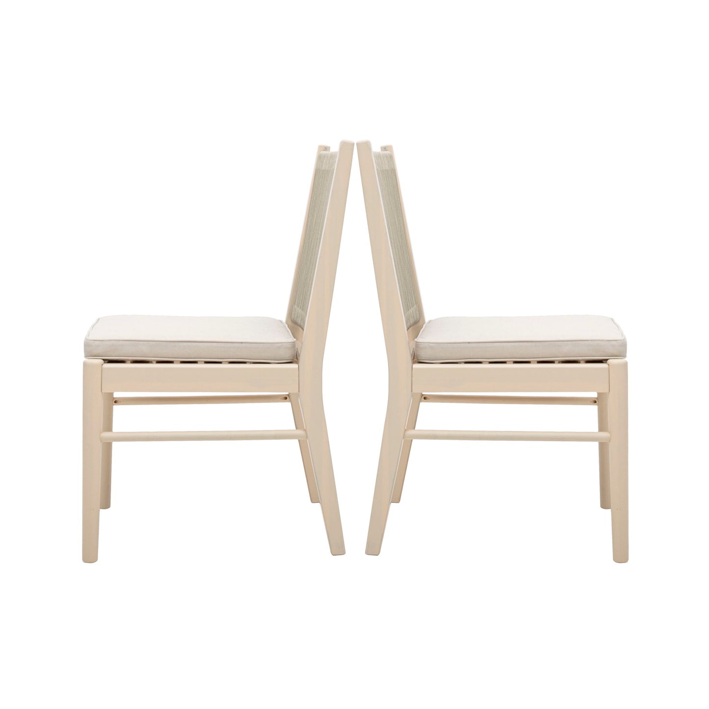 Cordoba - Dining Chair (Set of 2) Comfortable Armless Chairs - Beige