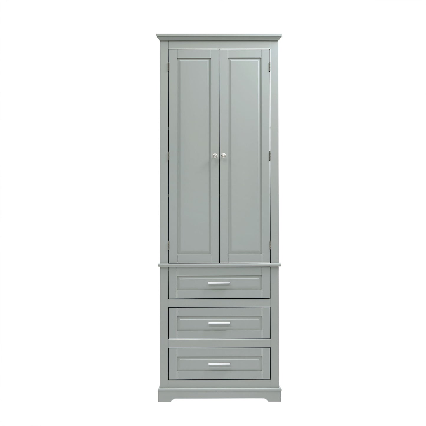 Tall Storage Cabinet With 3 Drawers For Bathroom