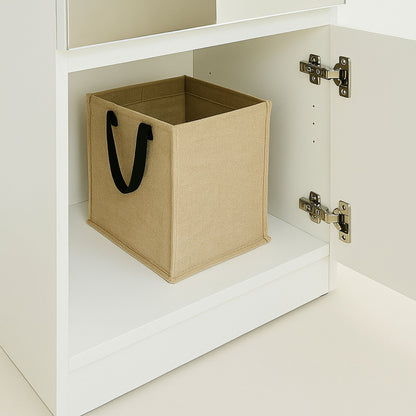 Elise - Modular Closet System With Mirror And Customizable Storage - White