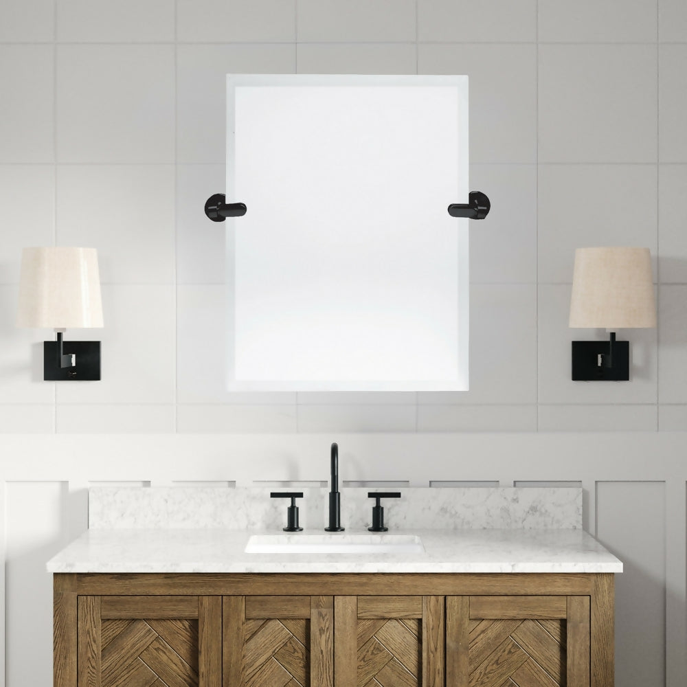 Tuscany® 21"W x 24"H Beveled Pivoting Frameless Mirror
