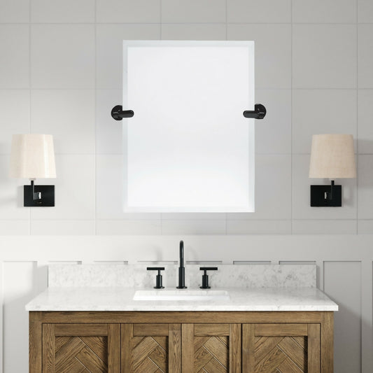 Tuscany® 21"W x 24"H Beveled Pivoting Frameless Mirror