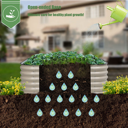 9-in-1 Modular Metal Raised Garden Bed