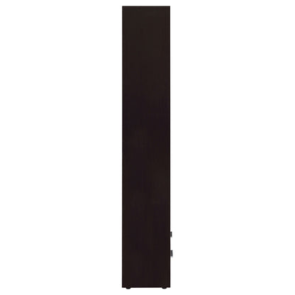 Maureen - 5 Shelf Bookcase With Drawer - Cappuccino