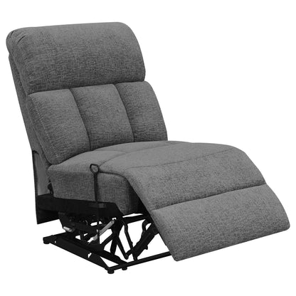 Divine - 5 Piece Power Reclining Home Theater Seating Set With Memory Foam Cushions And Storage Consoles