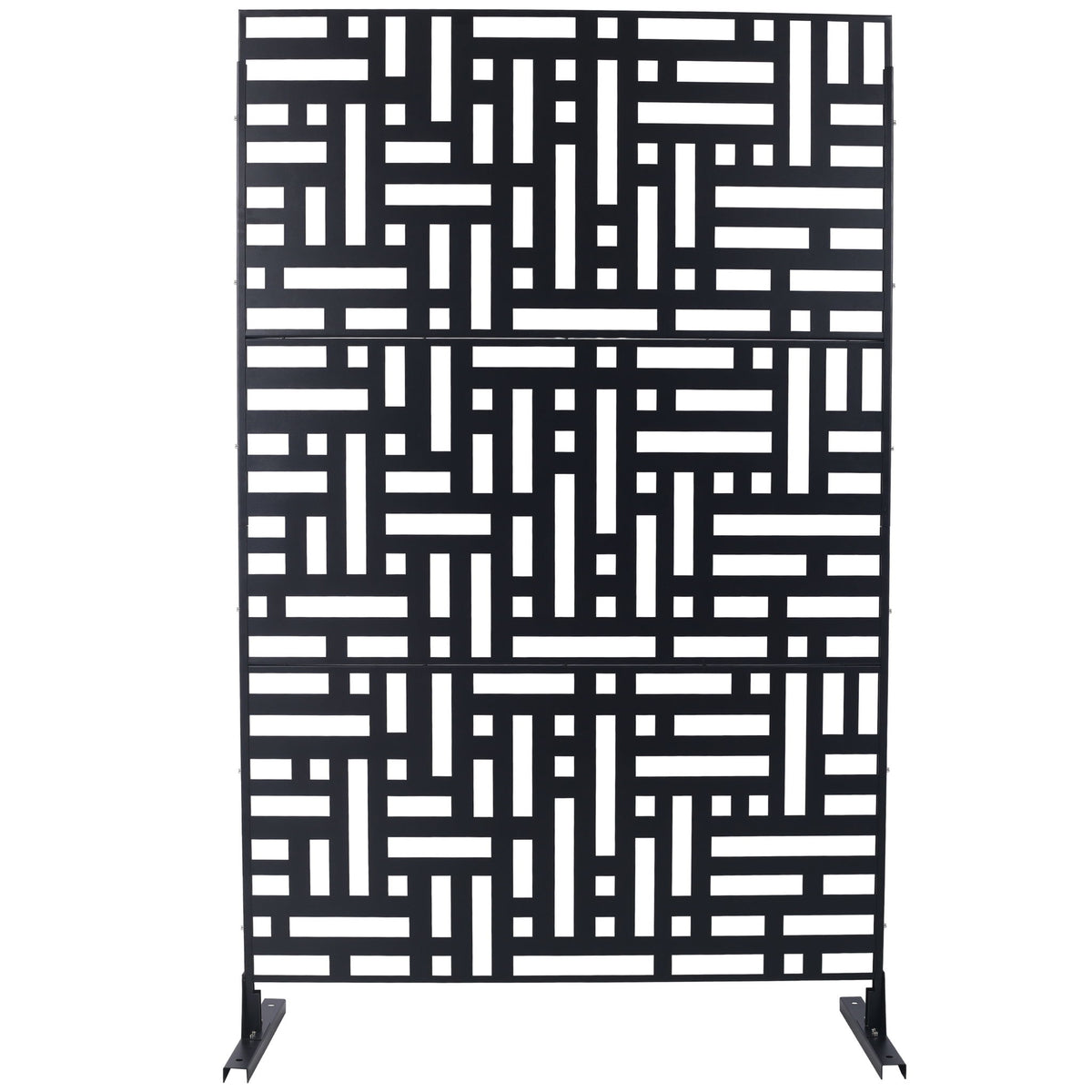 Decorative Freestanding Metal Privacy Screen For Indoor & Outdoor Use
