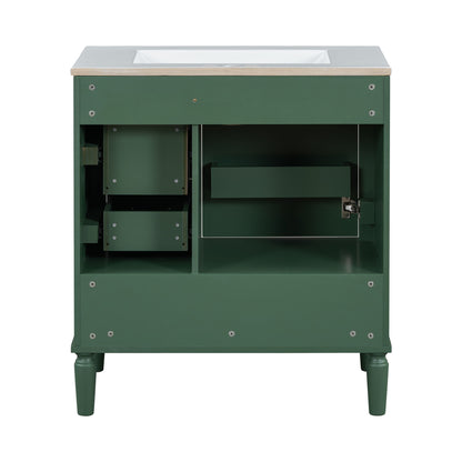 Traditional Bathroom Vanity Set With Soft Close Doors