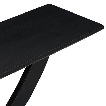 Console Table With Cross Leg Base And Reinforced Support Plate