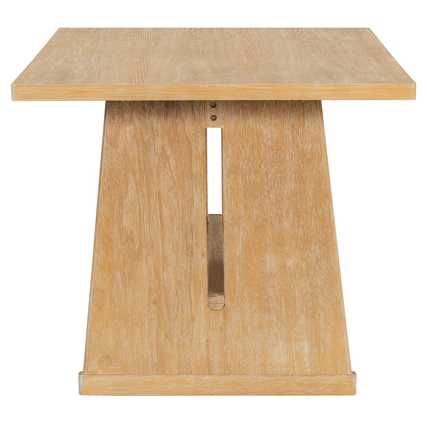 Dining Set With Rectangular Table, 4 Upholstered Chairs & 1 Padded Bench