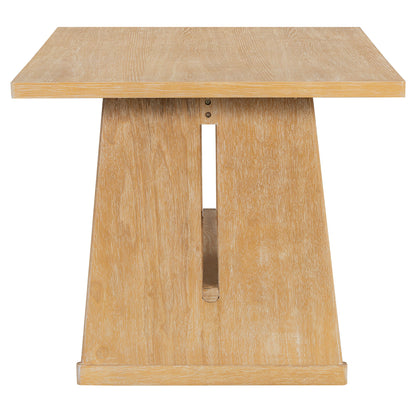 Dining Set With Rectangular Table, 4 Upholstered Chairs & 1 Padded Bench
