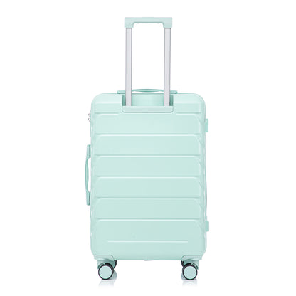 Hard Shell Luggage With Scratch Resistant Surface, 4 Wheels, Combination Lock & Side Hooks