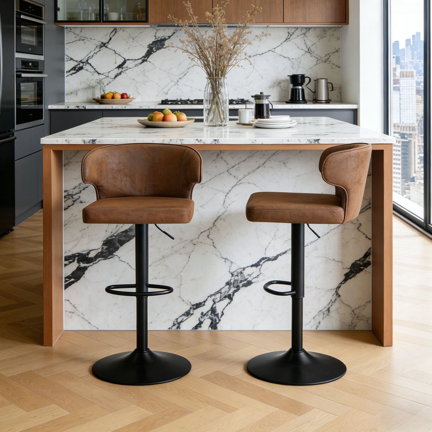 Adjustable Swivel Bar Chair
