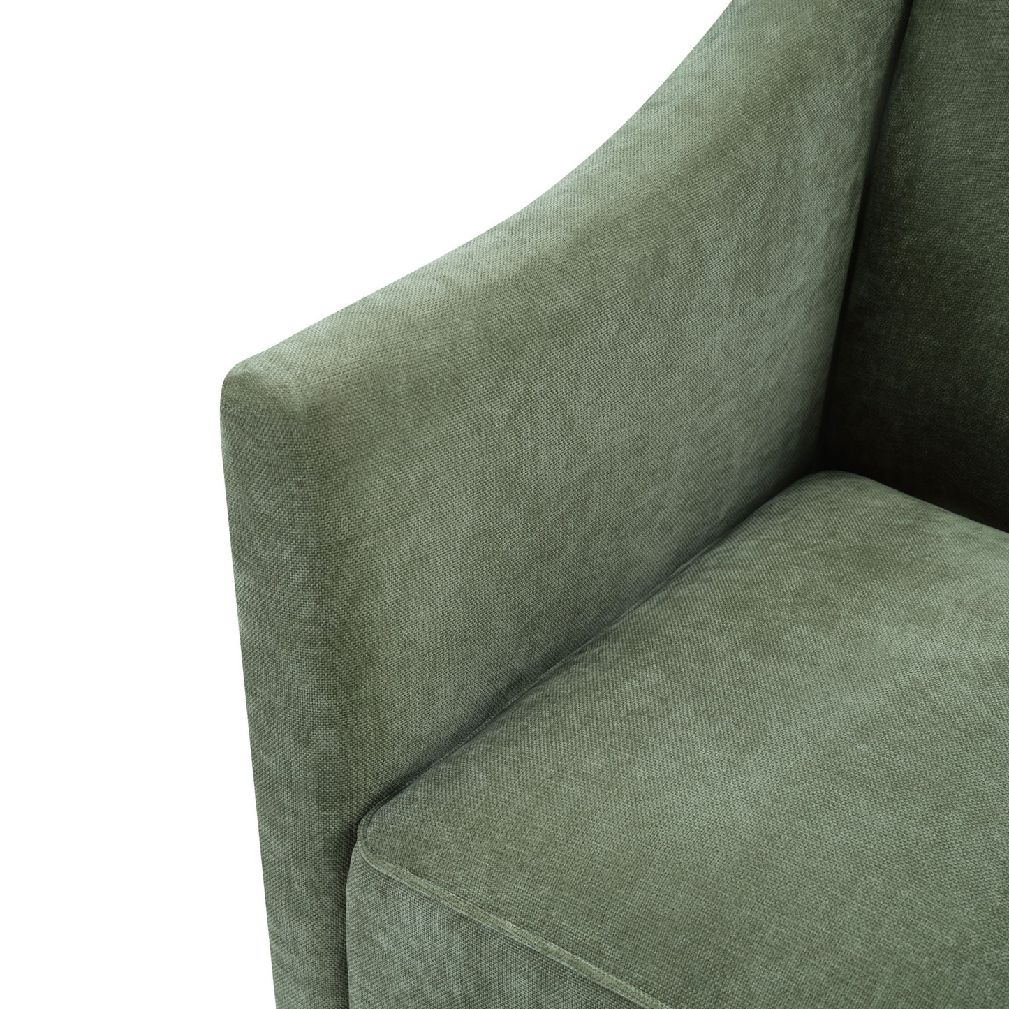 Barrel Accent Chair With Enclosed Arms