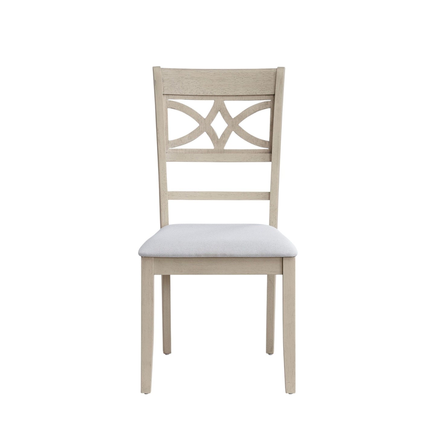 Ferris - 7 Piece Dining Set With Cross Back Chairs And Rectangular Table - Antique White