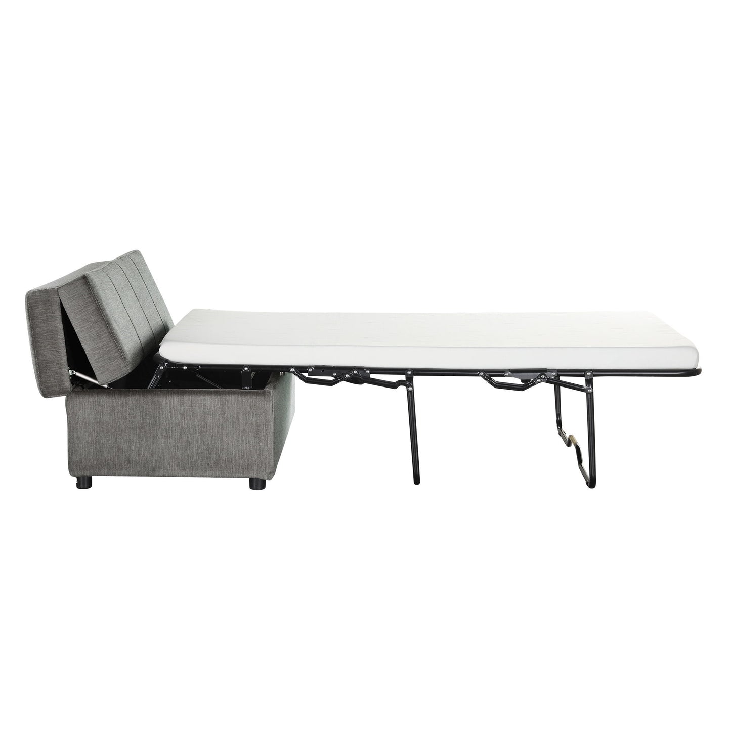 Twin Size Folding Ottoman Sleeper Bed With Mattress Convertible Guest Bed