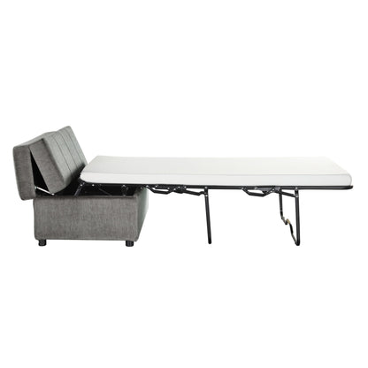 Twin Size Folding Ottoman Sleeper Bed With Mattress Convertible Guest Bed