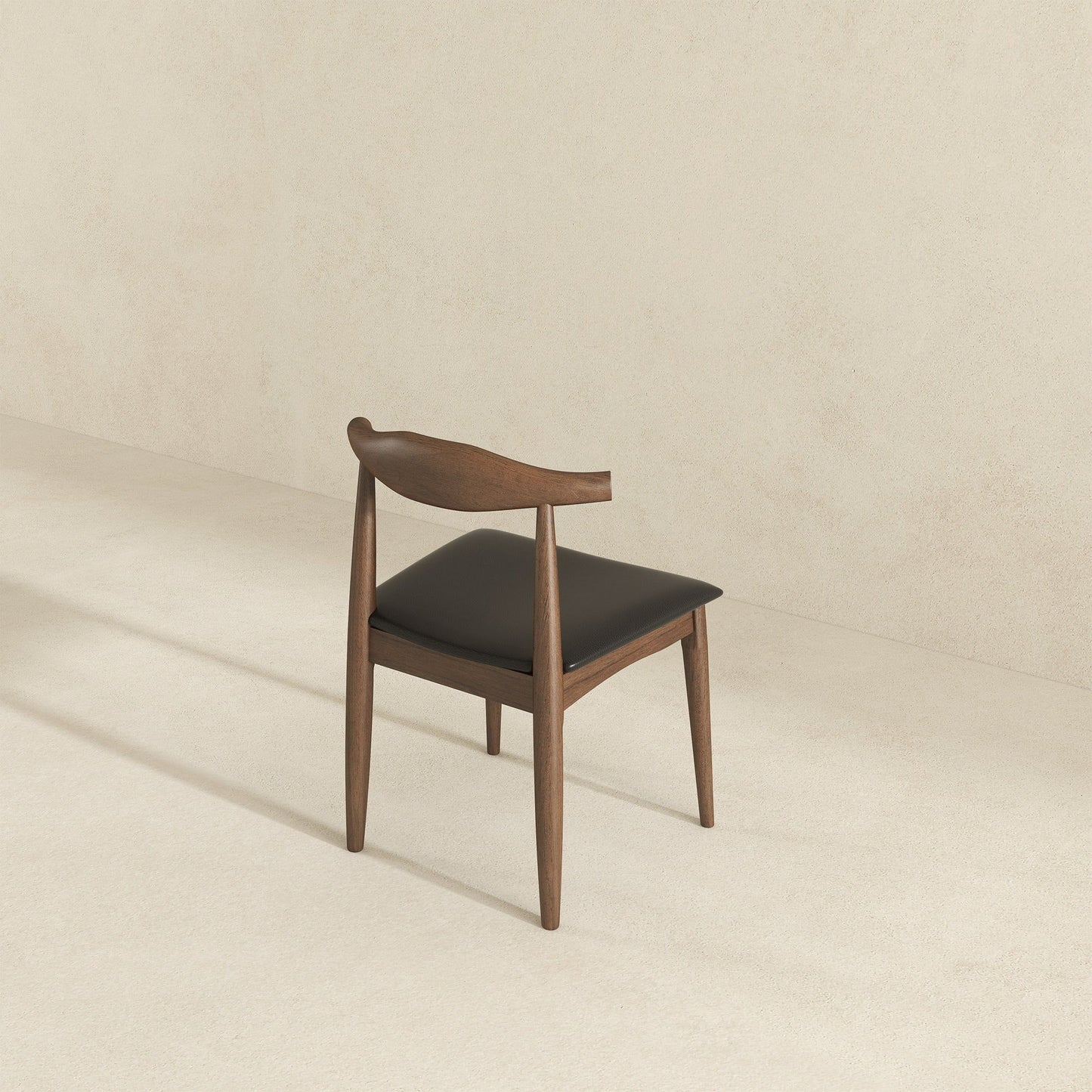 Destiny - Dining Chairs (Set of 2) - Black / Dark Brown