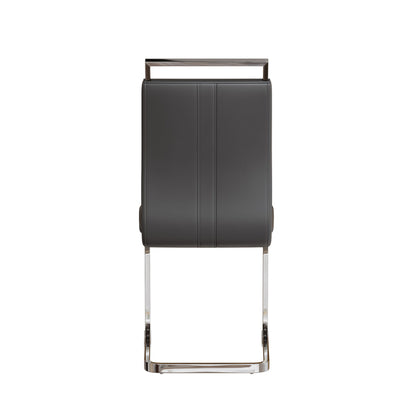 Modern Dining Chairs With Padded Seat, High Back